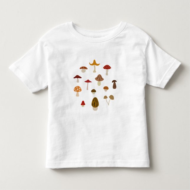 Camiseta del volante del niño de las setas del (Anverso)