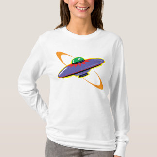 Camiseta del vuelo de la nave espacial/UFO de la
