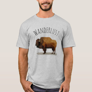 Camiseta del WANDERLUST: Búfalo americano