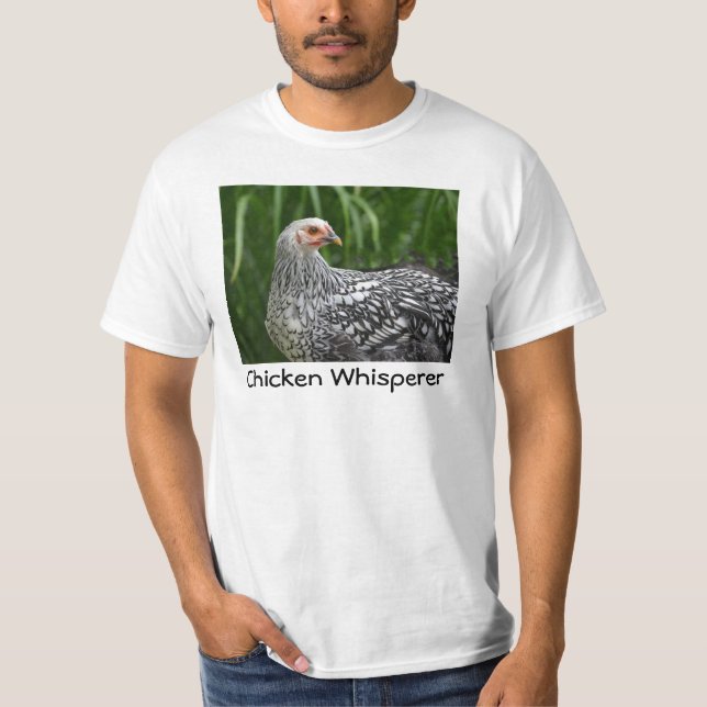 Camiseta del Whisperer del pollo de los hombres (Anverso)