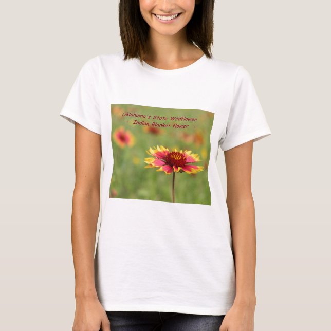 Camiseta del Wildflower del estado de Oklahoma (Anverso)