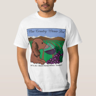 Camiseta del Wine Country Wiener Fest en blanco 20