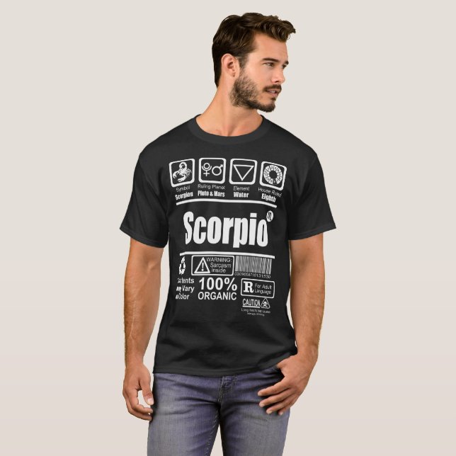 Camiseta del zodiaco de las características del (Anverso completo)