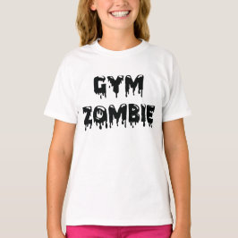 Camiseta del zombi del gimnasio