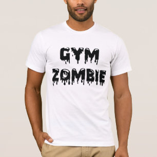 Camiseta del zombi del gimnasio