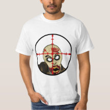 Camiseta del zombi del pelo cruzado