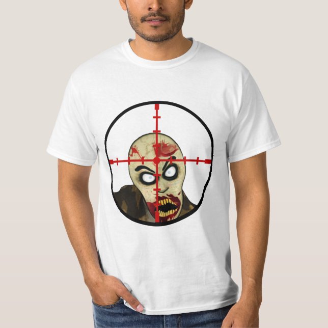 Camiseta del zombi del pelo cruzado (Anverso)