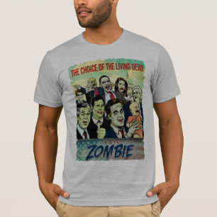 Camiseta del zombi del voto
