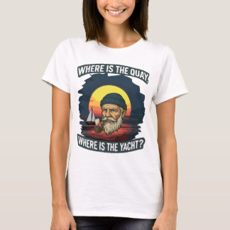 Camiseta Delantal con impresión total ¿Dónde está el muelle