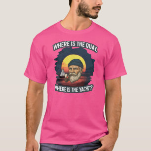 Camiseta Delantal con impresión total ¿Dónde está el muelle