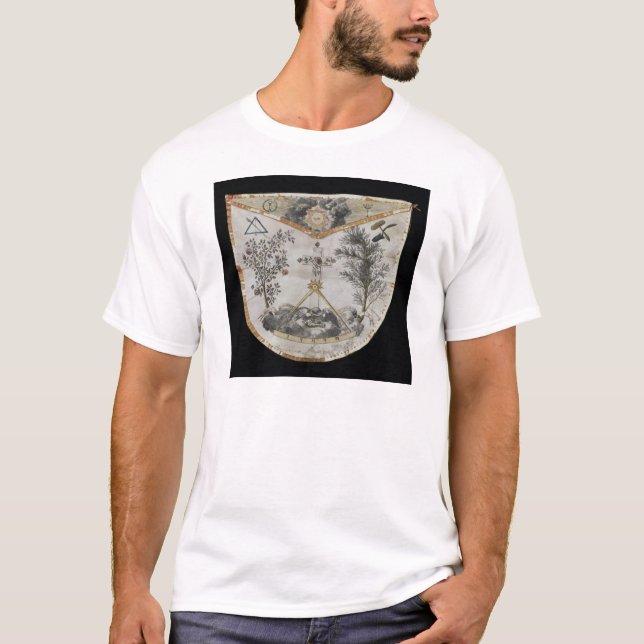 Camiseta Delantal de un amo de la orden del Rosa-Croix (Anverso)