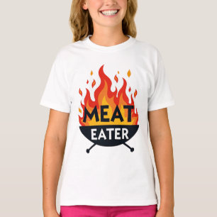 Camiseta Delantal para parrillero comedor de carne