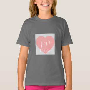Camiseta Delantal rosa lindo Corazón. amor. romántico