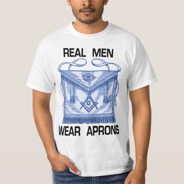 Camiseta ¡Delantales reales del desgaste de hombres! (Anverso)