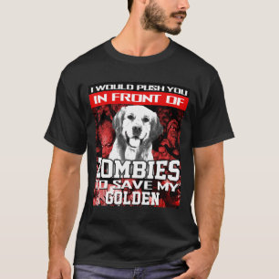 Camiseta Delante De Zombies Para Salvar Al Perro Hogar De O