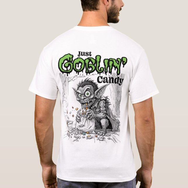 Camiseta Delante y espalda de caramelos de Goblin (Reverso)