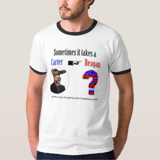 Camiseta delantera de un Reagan de la moda
