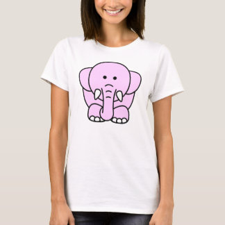 Camiseta Delantera-Detrás linda del elefante
