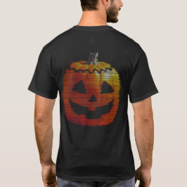 Camiseta Delantero y atrás de la calabaza de TV brillante