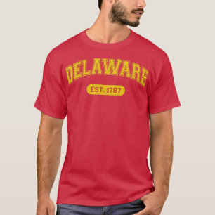 Camiseta Delaware 1787 de estilo retro escolar con problema