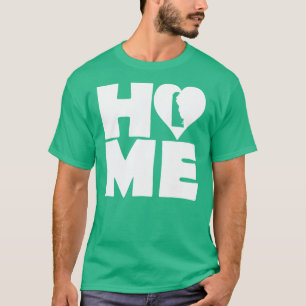 Camiseta Delaware Home Heart State Tees T-Shirt