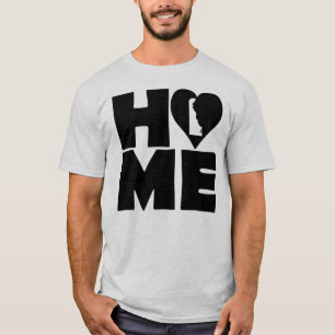Camiseta Delaware Home Heart State Tees T-Shirt