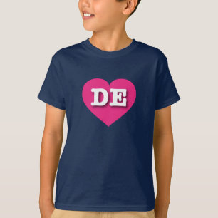 Camiseta Delaware Hot Pink Heart - Me encanta DE