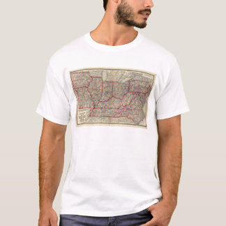 Camiseta Delaware, Illinois, Indiana, e Iowa