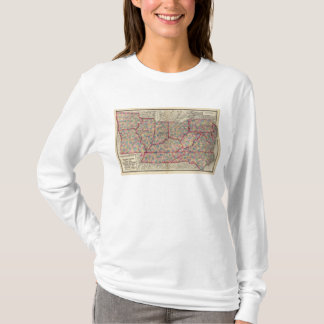 Camiseta Delaware, Illinois, Indiana, e Iowa