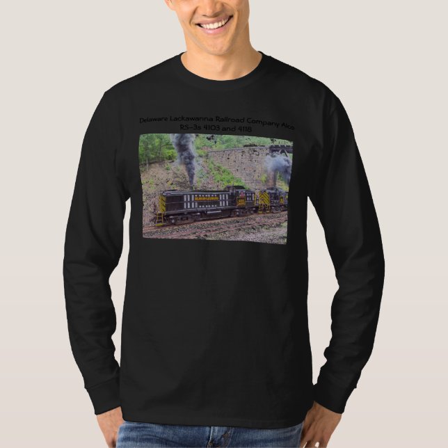Camiseta Delaware Lackawanna Railroad Company Alco RS-3s (Anverso)