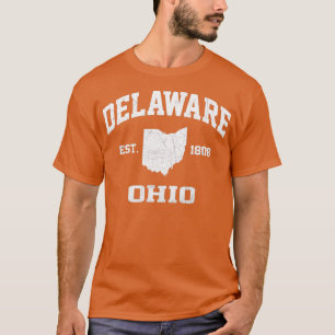 Camiseta Delaware Ohio OH estilo atlético de estado vintage