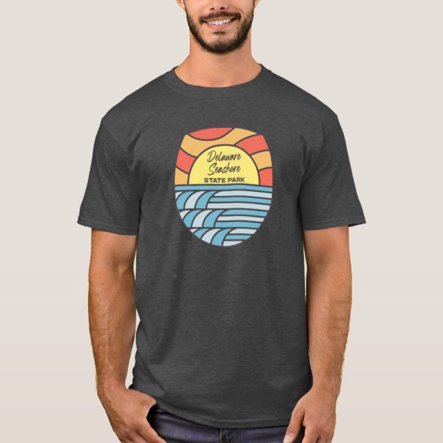 Camiseta Delaware Seashore State Park Delaware DE Retro Wat (Anverso)