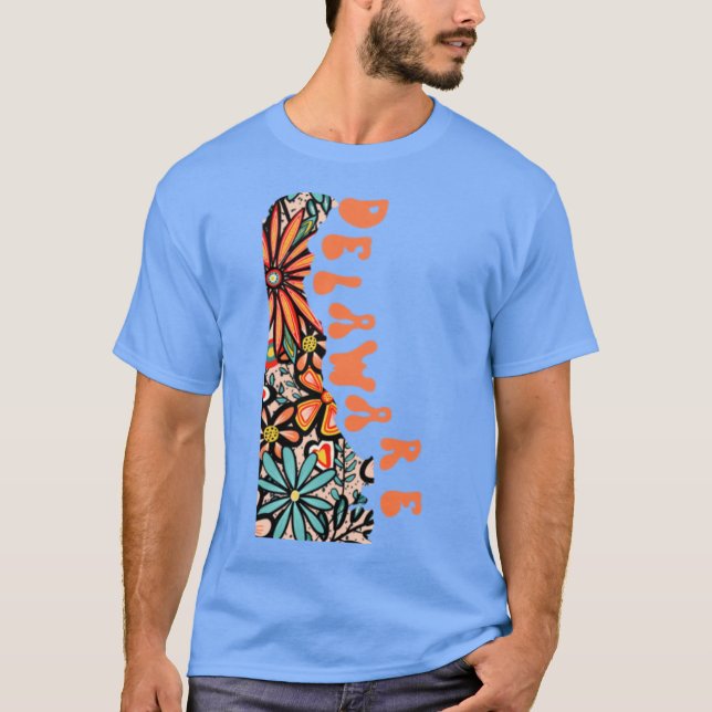 Camiseta Delaware State Design Artist Designed Illustration (Anverso)
