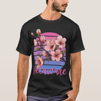 Camiseta Delaware State Flower Peach Blossom Pegatina 1