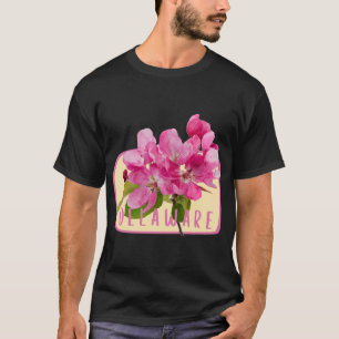 Camiseta Delaware State Flower Peach Pegatina 3