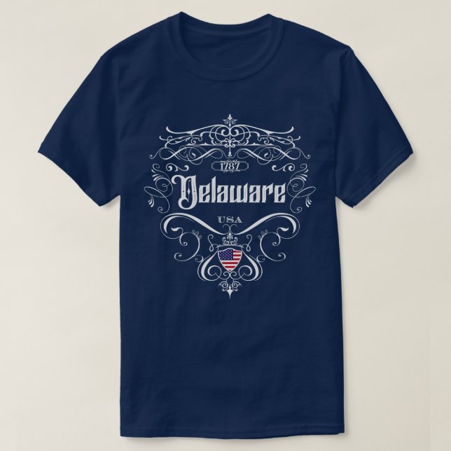 Camiseta Delaware Vintage design 1 (Diseño del anverso)