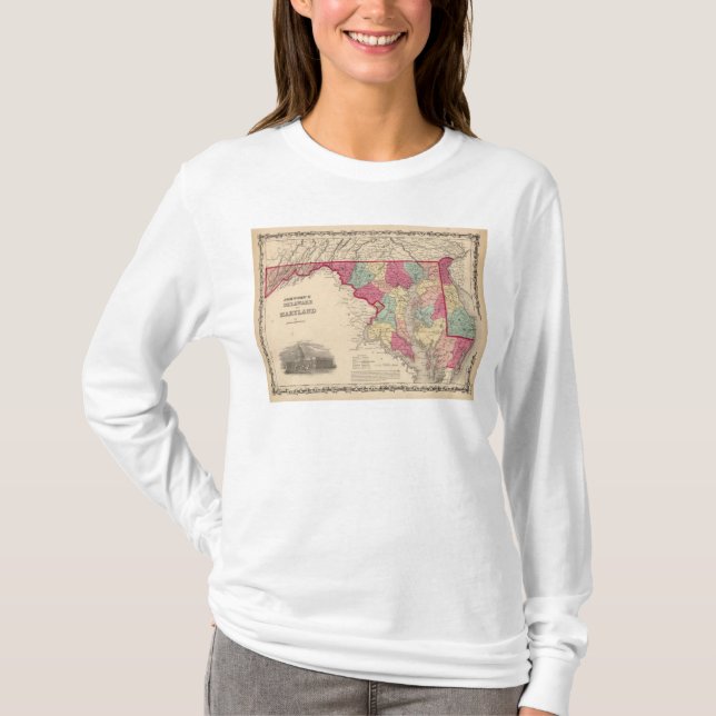 Camiseta Delaware y Maryland (Anverso)