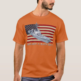 Camiseta Delbert D Black DDG119 Diagrama de envío de destru