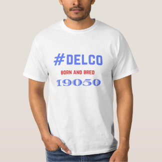 Camiseta #Delco Nació y Bred 19050 Camisas Natal 