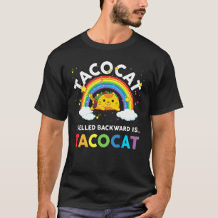 Camiseta Deletreado Al Revés Es Tacocat Taco Cat Niña