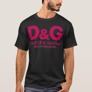 Camiseta Deleuze Guattari Filosofía de la moda Magenta