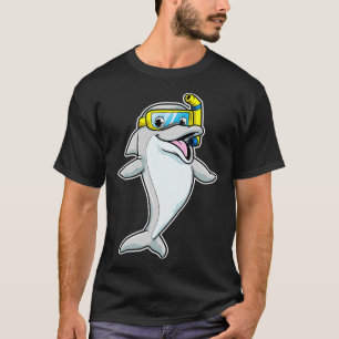 Camiseta Delfín al nadar con Snorkel