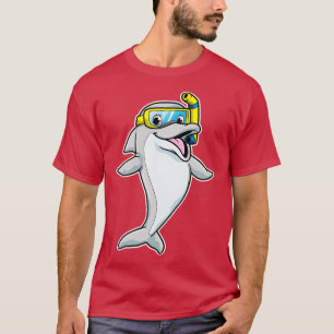 Camiseta Delfín al nadar con Snorkel