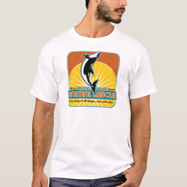 Camiseta Delfín animal del rescate (Anverso)