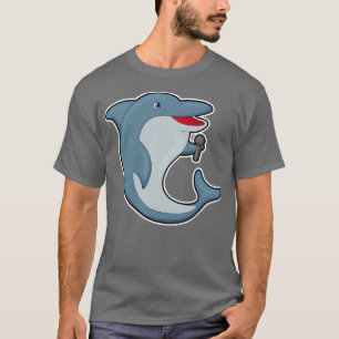 Camiseta Delfín cantando con micrófono