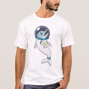 Camiseta Delfín como astronauta en disfraces