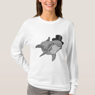Camiseta Delfín como Caballero con sombrero superior