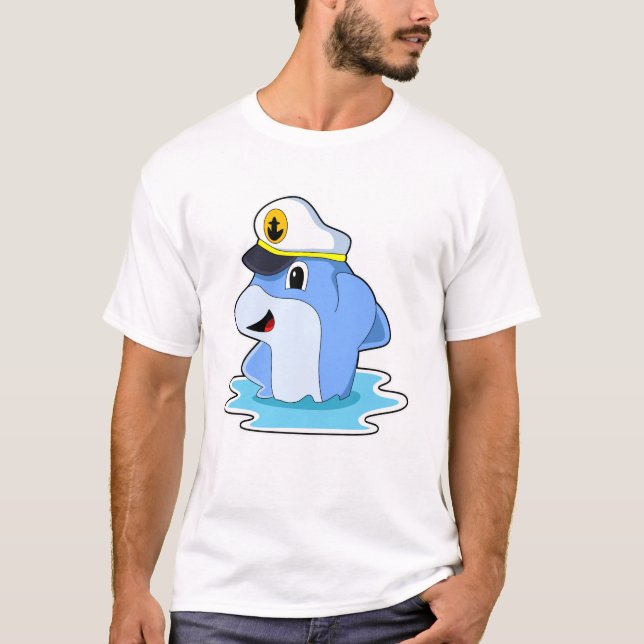 Camiseta Delfín como capitán con Gorra (Anverso)
