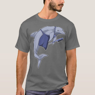 Camiseta Delfín como peluquero con comb