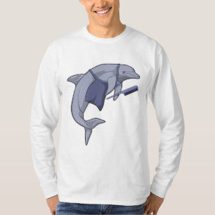 Camiseta Delfín como peluquero con comb